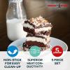 imageNordic Ware 9quot Round Nonstick Natural Aluminum Cake Pans 2 Pack MetallicSquare
