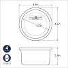 imageNordic Ware Natural Aluminum Commercial Round Layer Cake Pan Baking Essentials4Inch Round