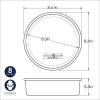 imageNordic Ware Natural Aluminum Commercial Round Layer Cake Pan Baking Essentials8Inch Round