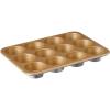 imageNordic Ware 9quot Round Nonstick Natural Aluminum Cake Pans 2 Pack Metallic12 Muffins