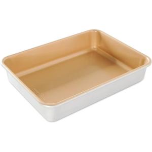 imageNordic Ware 9quot Round Nonstick Natural Aluminum Cake Pans 2 Pack MetallicRectangle