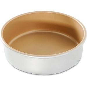 imageNordic Ware 9quot Round Nonstick Natural Aluminum Cake Pans 2 Pack MetallicRound