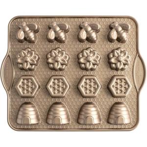 imageNordic Ware Beehive Cakelet 3 Cup Capacity ToffeeBusy Bee Bitelet