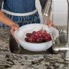 imageNordic Ware Colander Bowl ampamp Cover Set 3 Piece Coastal Colors