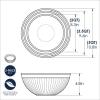 imageNordic Ware Mini Prep and Serve Mixing Bowls Set 4Piece EarthTonesGlacier White
