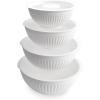 imageNordic Ware Mini Prep and Serve Mixing Bowls Set 4Piece EarthTonesGlacier White