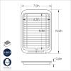imageNordic Ware Naturals Compact Crisping Tray  Natural Uncoated Aluminum Toaster Oven and Broiler Safe2Piece Set