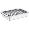 imageNordic Ware Naturals Compact Crisping Tray  Natural Uncoated Aluminum Toaster Oven and Broiler Safe3Piece Set