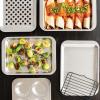 imageNordic Ware Naturals Compact Crisping Tray  Natural Uncoated Aluminum Toaster Oven and Broiler Safe3Piece Set