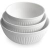 imageNordic Ware Mini Prep and Serve Mixing Bowls Set 4Piece EarthTonesGlacier White