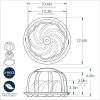 imageNordic Ware Formed Orginal Bundt with Translucent Keeper 12 Cup Golden HourTwilight Blue