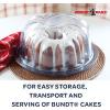 imageNordic Ware Loaf Cake Keeper Blue128quotL x 73quotW x 46quotHDeluxe Clear Keeper