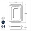 imageNordic Ware Natural Aluminum Commercial Cake Pan with Lid Rectangle Pan with Lid Silver 9 x 13Rectangle Pan with Lid