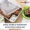 imageNordic Ware Natural Aluminum Commercial Cake Pan with Lid Rectangle Pan with Lid Silver 9 x 13Rectangle Pan with Lid
