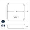 imageNordic Ware Natural Aluminum Commercial Square Cake Pan with Lid Exterior 988 x 988 InchesSquare Pan