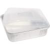 imageNordic Ware Natural Aluminum Commercial Square Cake Pan with Lid Exterior 988 x 988 InchesSquare Pan with Lid
