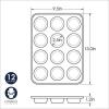 imageNordic Ware Naturals 12 Cavity Muffin Pan with HighDomed Lid12Cup Muffin Pan