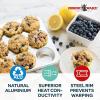 imageNordic Ware Naturals 12 Cavity Muffin Pan with HighDomed Lid12Cup Muffin Pan