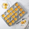 imageNordic Ware Naturals 12 Cavity Muffin Pan with HighDomed Lid24Cup Petite Muffin Pan