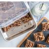 imageNordic Ware Naturals Quarter Sheet 9x13 and Lid Baking Set USA Made Aluminum Commercial Quality Sheet Pans for Baking or Roasting Encapsulated Galvanized Steel Rim Prevents Warping 3pc Bakers Set