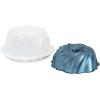 imageNordic Ware Formed Orginal Bundt with Translucent Keeper 12 Cup Golden HourTwilight Blue