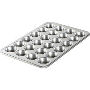 imageNordic Ware Naturals 12 Cavity Muffin Pan with HighDomed Lid24Cup Petite Muffin Pan