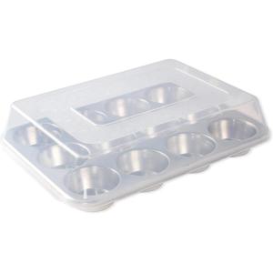 imageNordic Ware Naturals 12 Cavity Muffin Pan with HighDomed LidStandard with HighDomed Lid