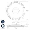 imageNordic Ware Basalt Aluminum Saute Skillet and Lid Set 8Inch Ceramic CoatingNonstick Ceramic Coating