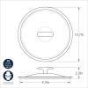 imageNordic Ware Basalt Aluminum Saute Skillet and Lid Set 8Inch Ceramic CoatingNonstick Ceramic Coating