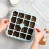 imageNordic Ware Brownie Buddy Kit 9Inch Square Pan with Plastic Slicer and Lid