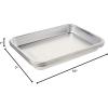 imageNordic Ware Naturals Eighth Sheet  USA Made Uncoated Natural Aluminum Commercial Quality Sheet Pan 1PackEighth Sheet  2Pack