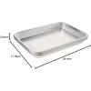 imageNordic Ware Naturals Eighth Sheet  USA Made Uncoated Natural Aluminum Commercial Quality Sheet Pan 1PackEighth Sheet  2Pack