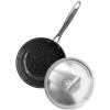 imageNordic Ware Basalt Aluminum Saute Skillet and Lid Set 8Inch Ceramic CoatingNonstick Ceramic Coating