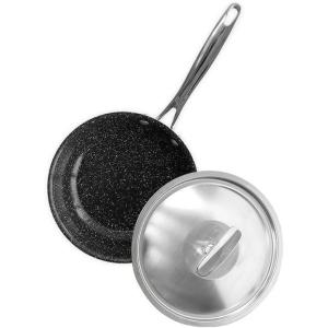 imageNordic Ware Basalt Aluminum Saute Skillet and Lid Set 8Inch Ceramic CoatingNonstick Ceramic Coating