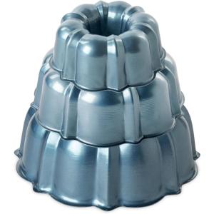 imageNordic Ware Formed Bundt Tiered 3Piece Set Twilight Blue
