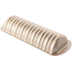 imageNordic Ware Formed Cinnamon Bread and Almond Loaf Pan 4 Cup Golden Hour