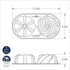imageNordic Ware Classic Bundt Duet 5 Cups Gold