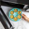 imageNordic Ware Microwave Donut Bites Pan Six 18 Cup Cavities Sea Glass