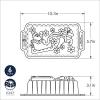 imageNordic Ware NW 90848 Santas Sleigh Loaf Pan Baking Tin Aluminium Grey 261 cm x 145 cm