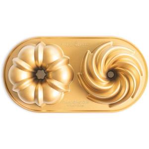 imageNordic Ware Classic Bundt Duet 5 Cups Gold