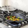 imageNordic Ware Basalt Aluminized Steel Spun Wok 14Inch Ceramic CoatingNonstick Ceramic Coating