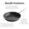 imageNordic Ware Basalt Aluminized Steel Spun Wok 14Inch Ceramic CoatingNonstick Ceramic Coating