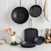 imageNordic Ware Basalt Aluminized Steel Spun Wok 14Inch Ceramic CoatingNonstick Ceramic Coating