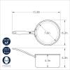 imageNordic Ware Basalt Aluminized Steel Spun Wok 14Inch Ceramic CoatingNonstick Ceramic Coating