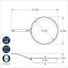 imageNordic Ware Basalt Aluminized Steel Spun Wok 14Inch Ceramic CoatingNonstick Ceramic Coating