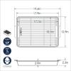 imageNordic Ware Extra Large Oven Crisping Baking Tray with Rack SilverNonstick