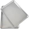imageNordic Ware Naturals 3 Piece Set  USA Made Aluminum Commercial Quality Sheet Pan for Baking or Roasting Encapsulated Galvanized Steel Rim Prevents Warping Half Sheet Jelly Roll and Quarter Sheet2pk Half  Lid