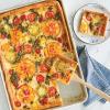 imageNordic Ware Naturals 3 Piece Set  USA Made Aluminum Commercial Quality Sheet Pan for Baking or Roasting Encapsulated Galvanized Steel Rim Prevents Warping Half Sheet Jelly Roll and Quarter Sheet2pk Half  18 Sheet