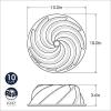 imageNordic Ware Platinum Collection Heritage Bundt PanGold