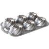 imageNordic Ware Heritage Bundtlette Cake Pan Metallic SilverSilver